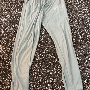 Green New York Graphic Sweatpants